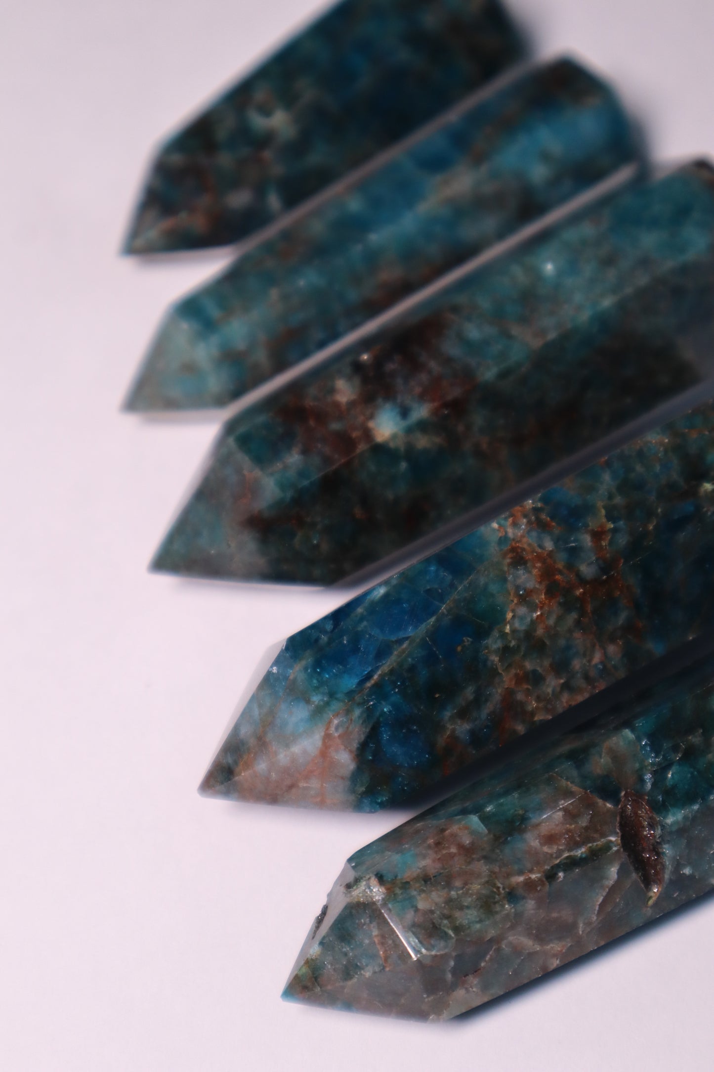 Apatite: A captivating crystal ranging in colors from blue to green to yellow, is celebrated for its multifaceted healing properties.
