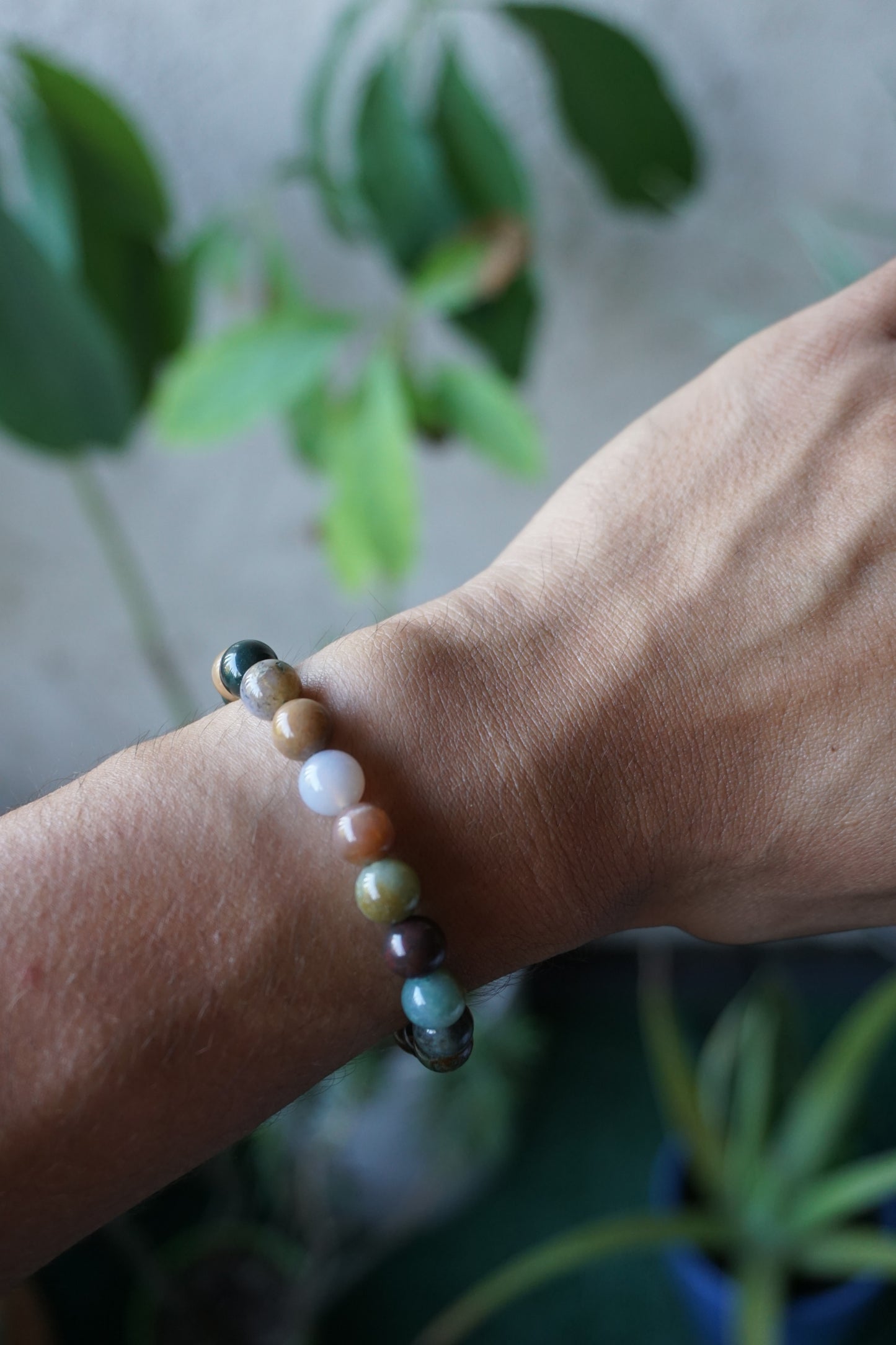 Ocean Jasper: A captivating and vibrant crystal, is celebrated for its intricate patterns and a wide range of colors that resemble the breathtaking beauty of ocean waves and coastal landscapes.
