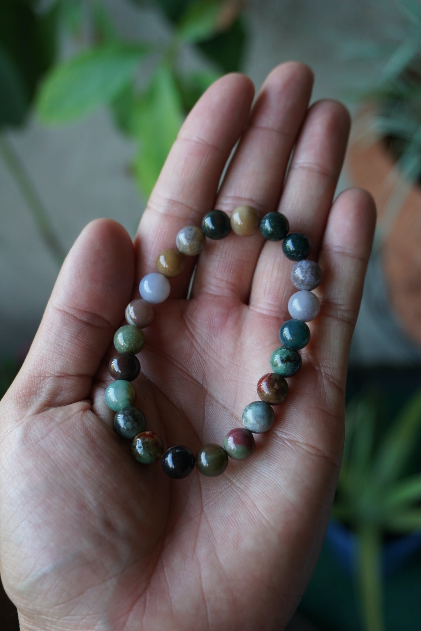 Ocean Jasper: A captivating and vibrant crystal, is celebrated for its intricate patterns and a wide range of colors that resemble the breathtaking beauty of ocean waves and coastal landscapes.