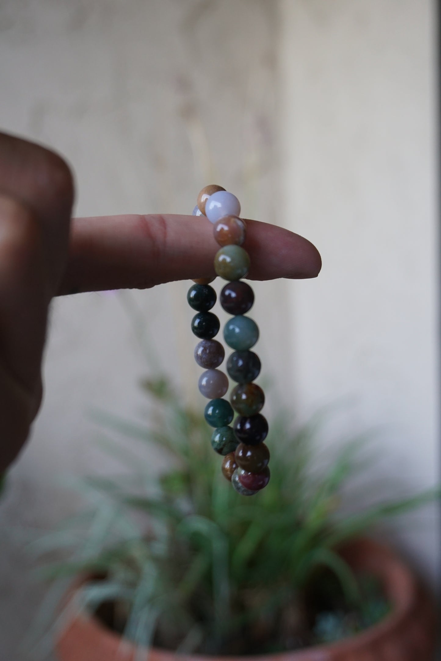 Ocean Jasper: A captivating and vibrant crystal, is celebrated for its intricate patterns and a wide range of colors that resemble the breathtaking beauty of ocean waves and coastal landscapes.