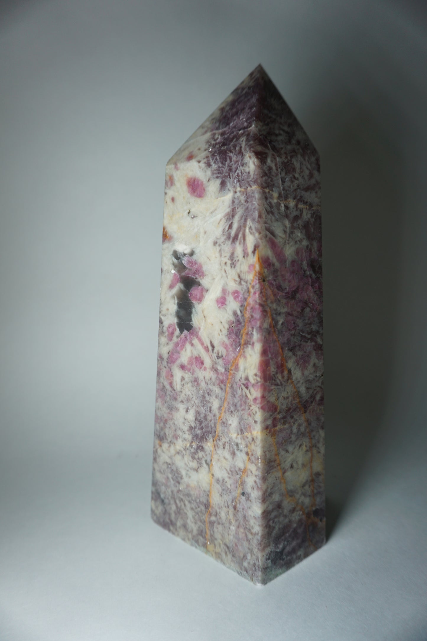 Pink Tourmaline: A captivating and tender crystal, is treasured for its delicate shades of pink that radiate unconditional love and emotional healing. With its connection to the Heart chakra, Pink Tourmaline promotes self-love, compassion, and harmonious relationships.