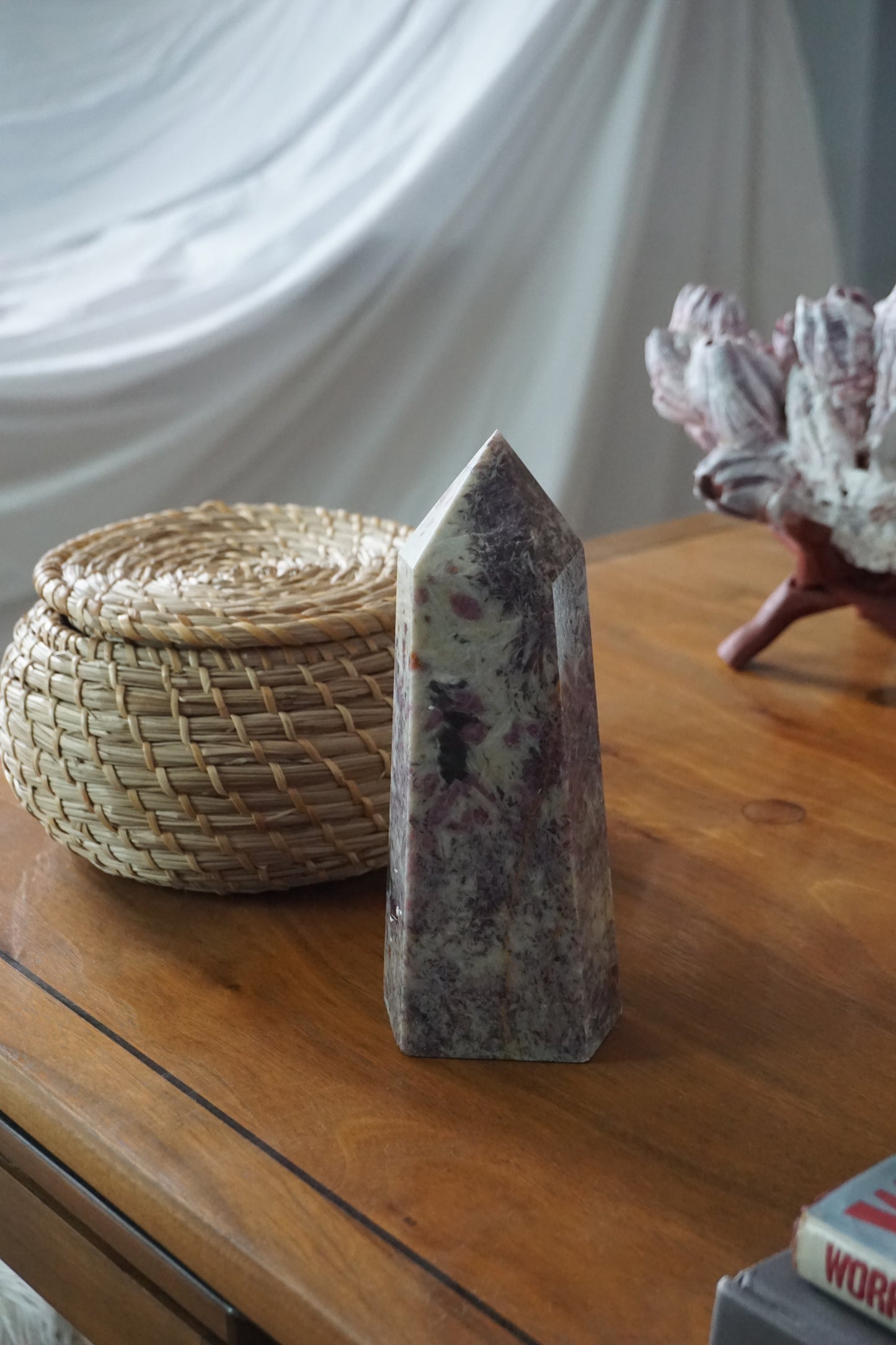 Pink Tourmaline: A captivating and tender crystal, is treasured for its delicate shades of pink that radiate unconditional love and emotional healing. With its connection to the Heart chakra, Pink Tourmaline promotes self-love, compassion, and harmonious relationships.