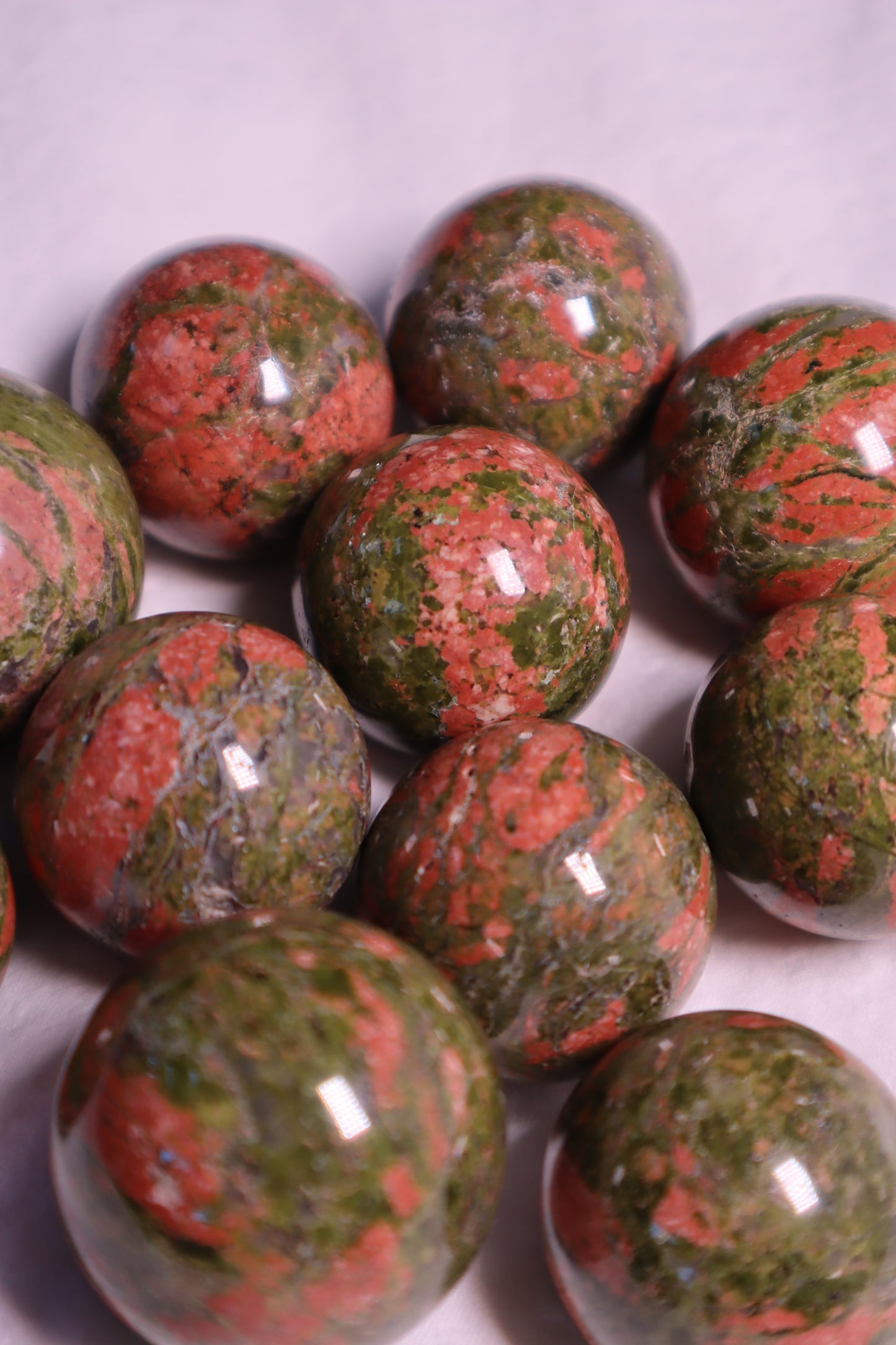 Unakite: A vision stone. It strikes a balance between emotions and spirituality. When needed, it gives grounding. It promotes rebirth by gently dissolving circumstances that stifle spiritual and psychological development.