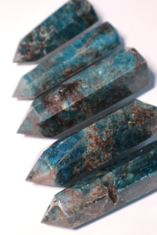 Apatite: A captivating crystal ranging in colors from blue to green to yellow, is celebrated for its multifaceted healing properties.