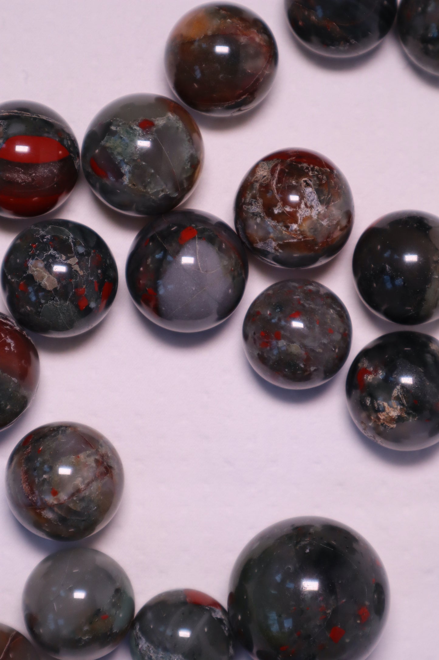 Bloodstone: A captivating green and red speckled crystal, is renowned for its powerful healing properties.