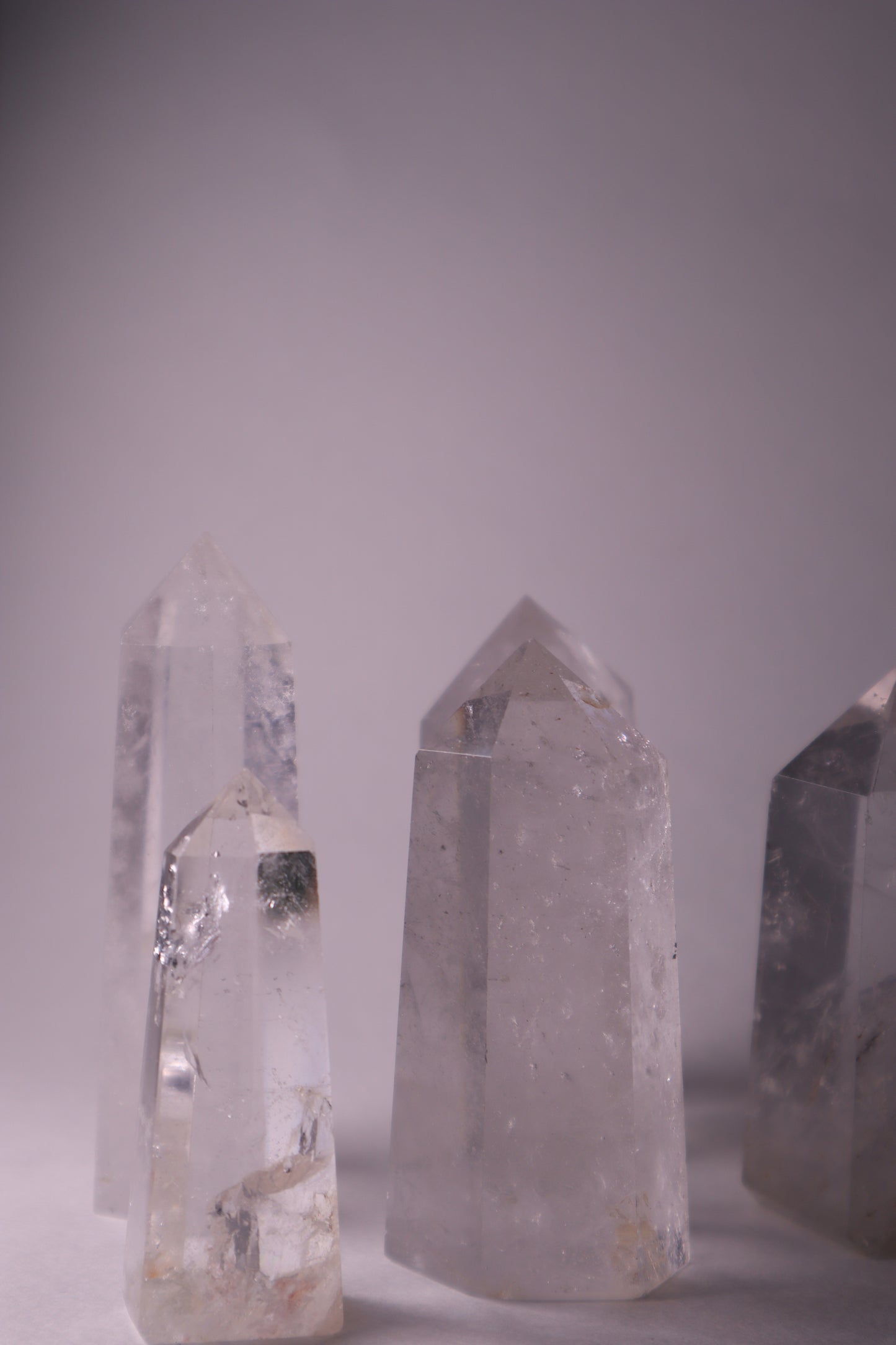 Clear Quartz: A universally revered and versatile crystal, is celebrated for its pure and transparent appearance. As a powerful amplifier of energy, Clear Quartz is believed to enhance intention-setting, manifestation, and the properties of other crystals.
