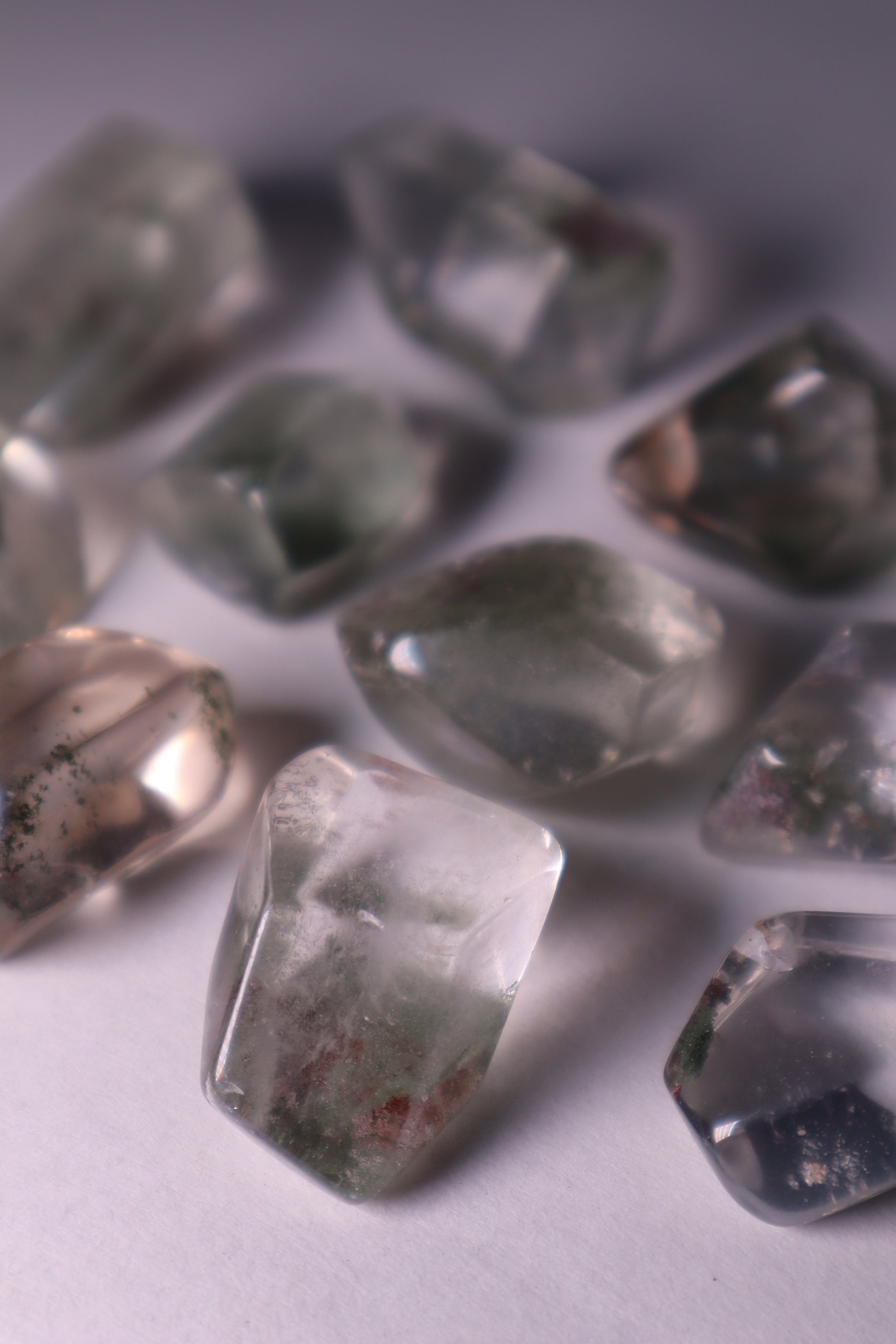 Garden Quartz: Also known as Lodolite or Scenic Quartz, is a captivating crystal celebrated for its intricate inclusions that resemble miniature landscapes or gardens captured within the stone.