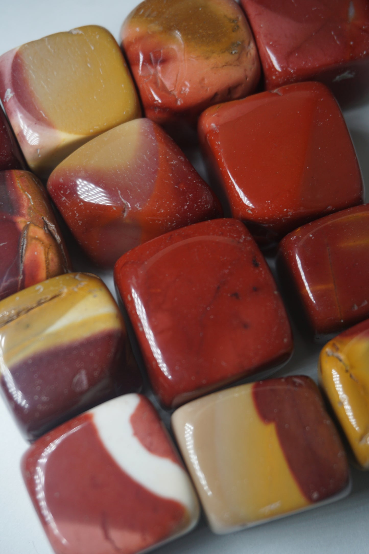 Mookaite: A vibrant and earthy crystal, is celebrated for its rich and varied colors that reflect the beauty of the Australian outback. With its grounding and nurturing energy, Mookaite promotes a deep connection to the Earth and a sense of adventure.