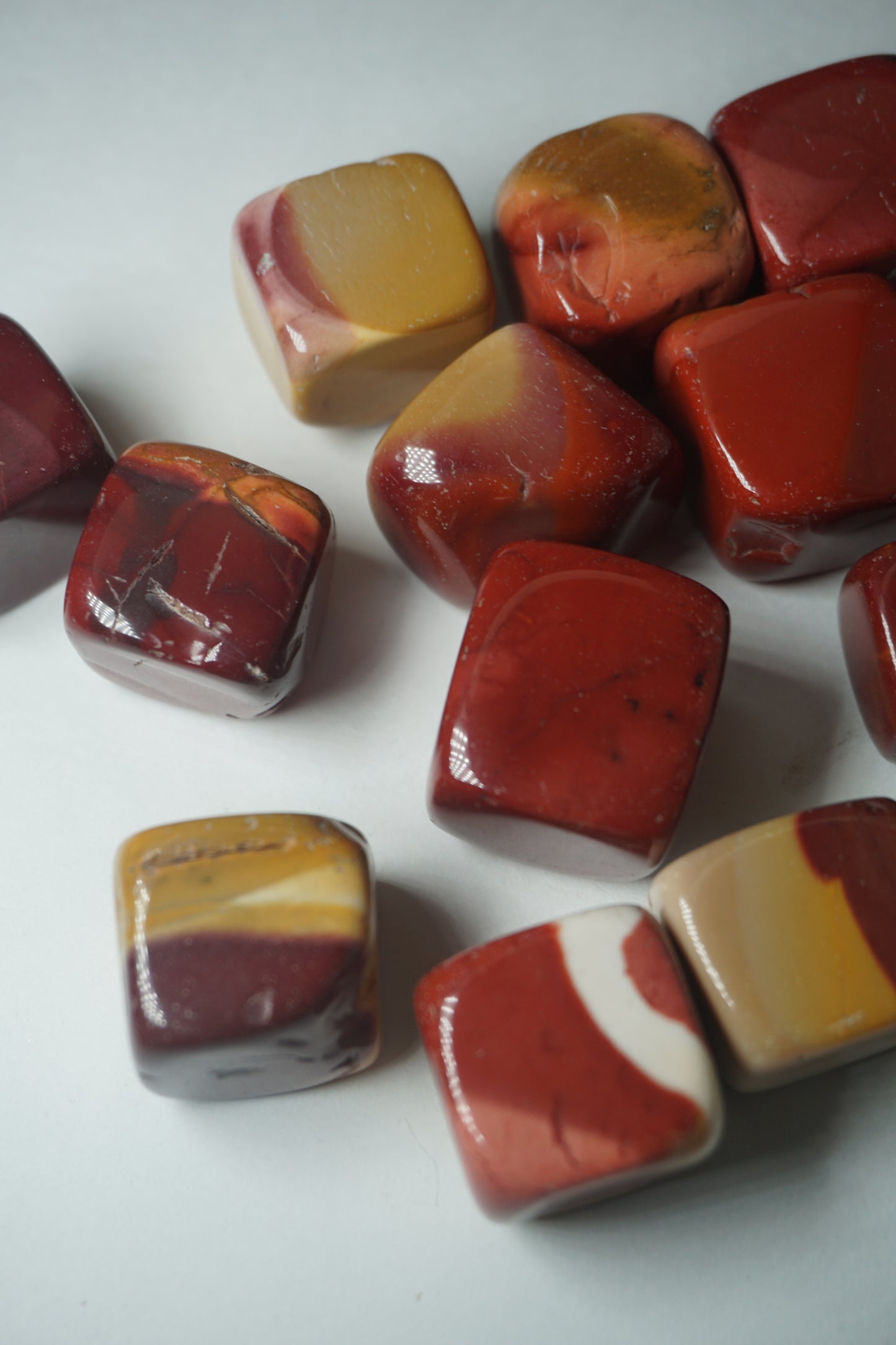 Mookaite: A vibrant and earthy crystal, is celebrated for its rich and varied colors that reflect the beauty of the Australian outback. With its grounding and nurturing energy, Mookaite promotes a deep connection to the Earth and a sense of adventure.