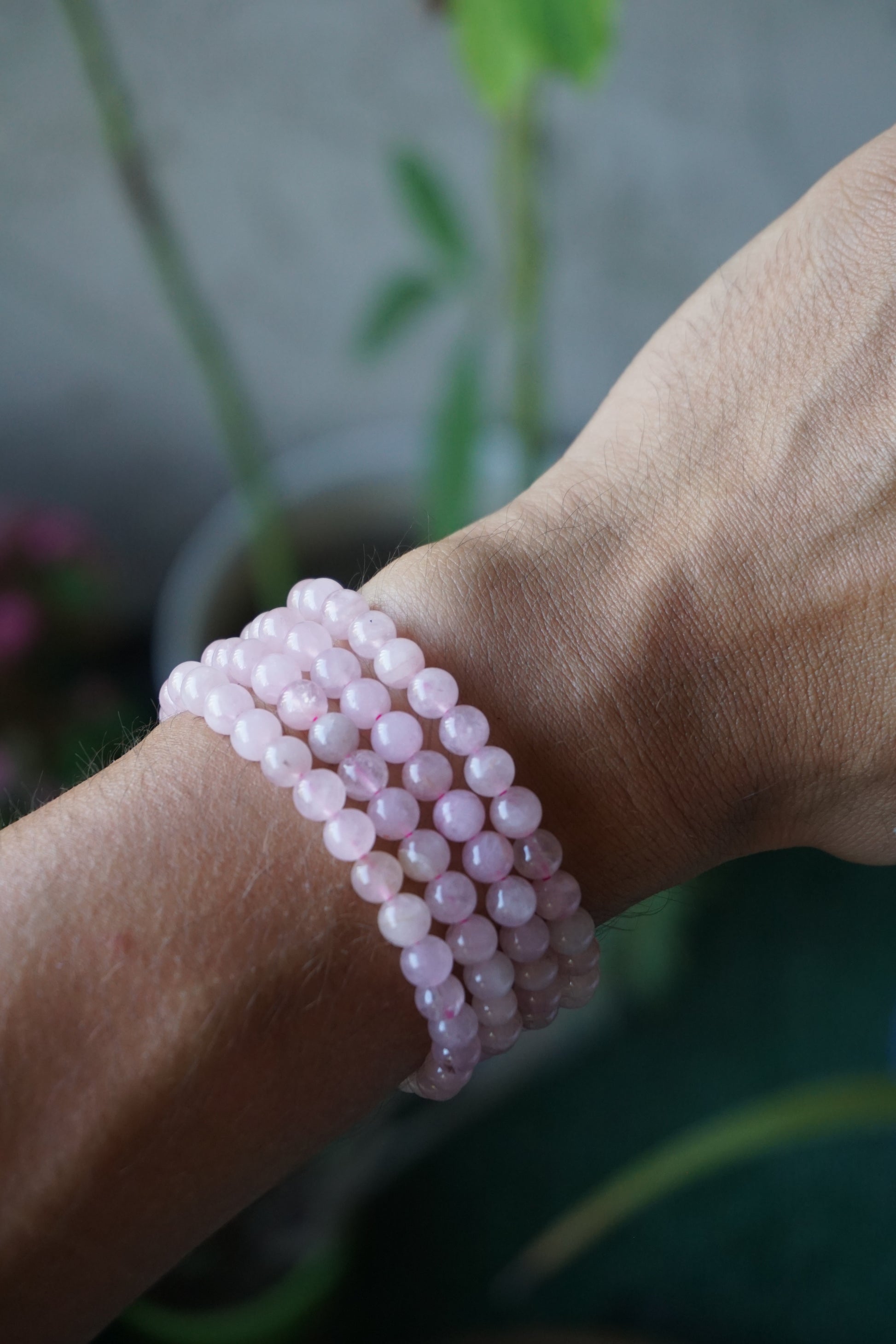 Rose Quartz: A gentle and universally cherished crystal, is treasured for its delicate pink hues and its profound connection to love and compassion. With its association to the Heart chakra, Rose Quartz promotes emotional healing, self-love, and harmony in relationships.