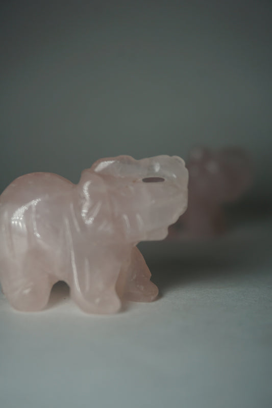 Rose Quartz: A gentle and universally cherished crystal, is treasured for its delicate pink hues and its profound connection to love and compassion. With its association to the Heart chakra, Rose Quartz promotes emotional healing, self-love, and harmony in relationships.