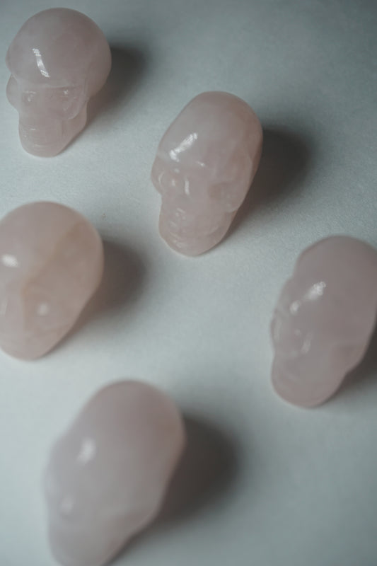 Rose Quartz: A gentle and universally cherished crystal, is treasured for its delicate pink hues and its profound connection to love and compassion. With its association to the Heart chakra, Rose Quartz promotes emotional healing, self-love, and harmony in relationships.