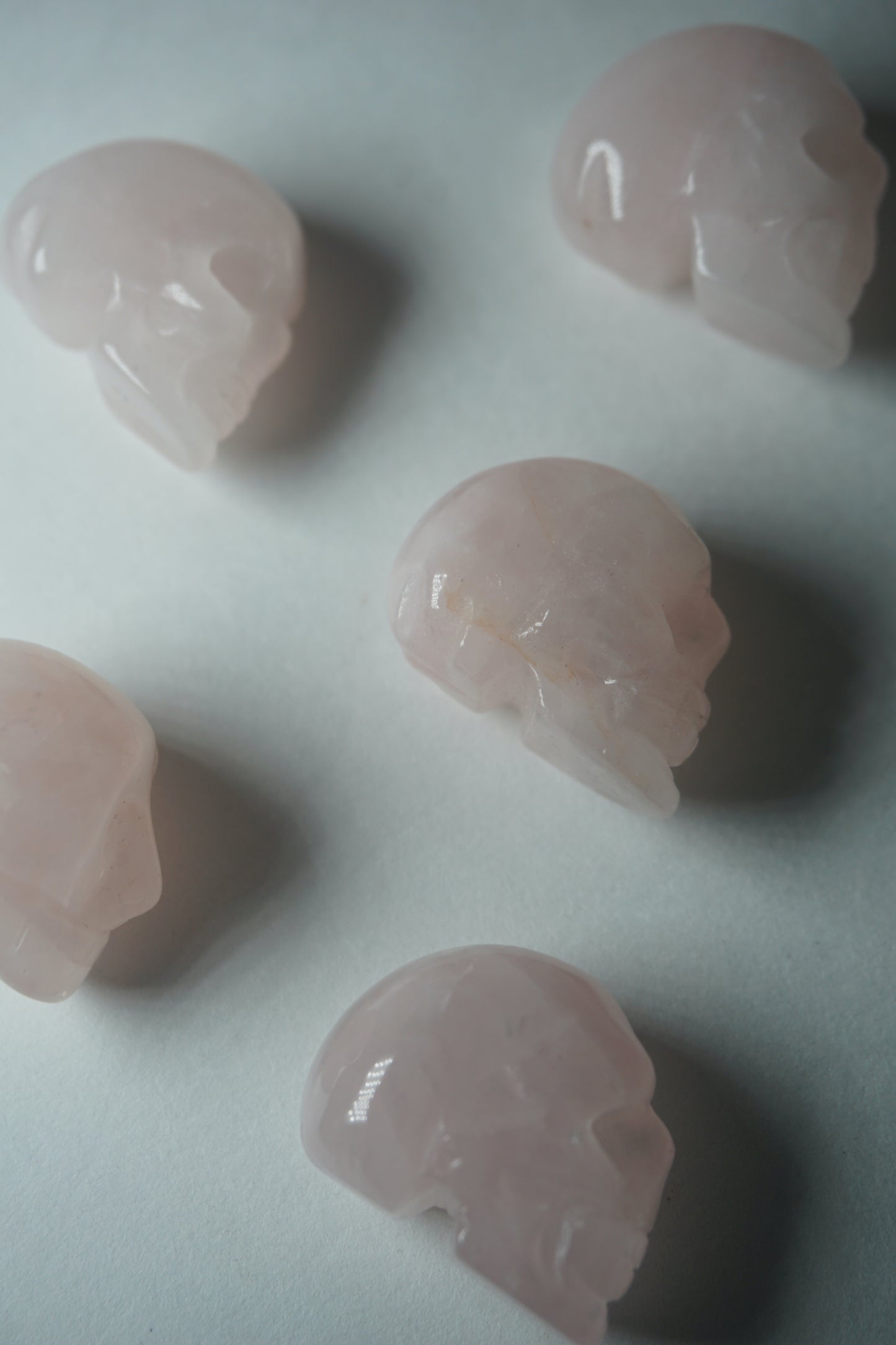 Rose Quartz: A gentle and universally cherished crystal, is treasured for its delicate pink hues and its profound connection to love and compassion. With its association to the Heart chakra, Rose Quartz promotes emotional healing, self-love, and harmony in relationships.